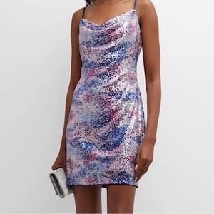 Liv Foster Sequin Cowl Dress Size 8